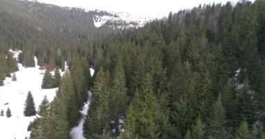 Aeria görünümü kış manzara