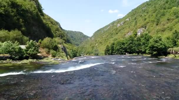 Waterfall with fresh water — Stock Video