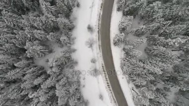 Aeria görünümü kış manzara