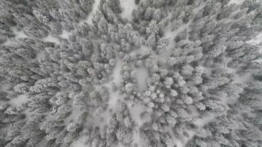 Aeria görünümü kış manzara