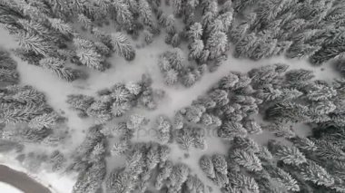 Aeria görünümü kış manzara