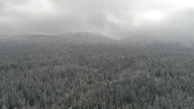 Aeria görünümü kış manzara