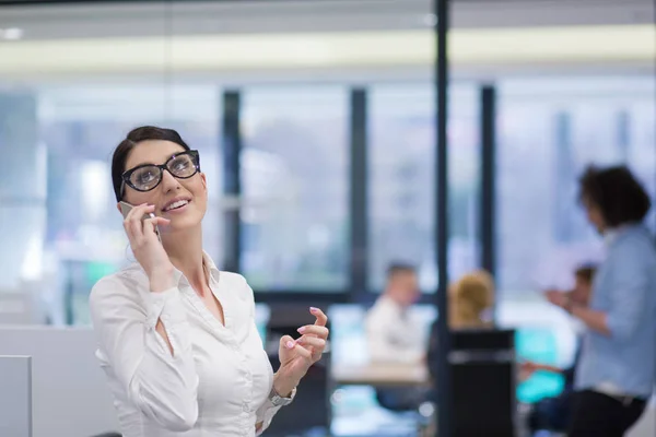 Elegant Woman Using Mobile Phone — Stock Photo, Image