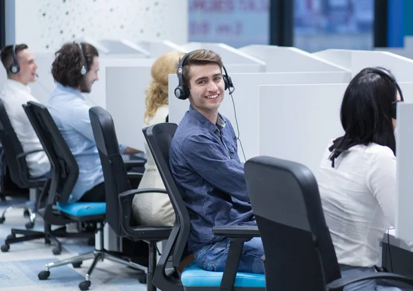 Callcenter operatörer — Stockfoto