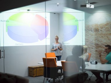 Başlangıç iş takım bir toplantıda 