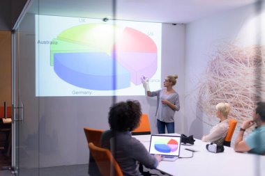 Başlangıç iş takım bir toplantıda 