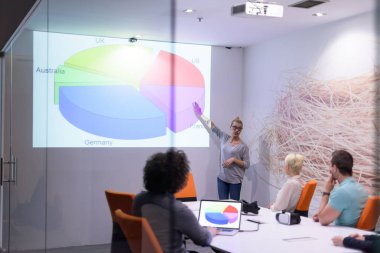 Başlangıç iş takım bir toplantıda 