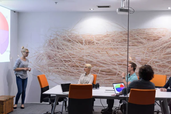 Başlangıç iş takım bir toplantıda 