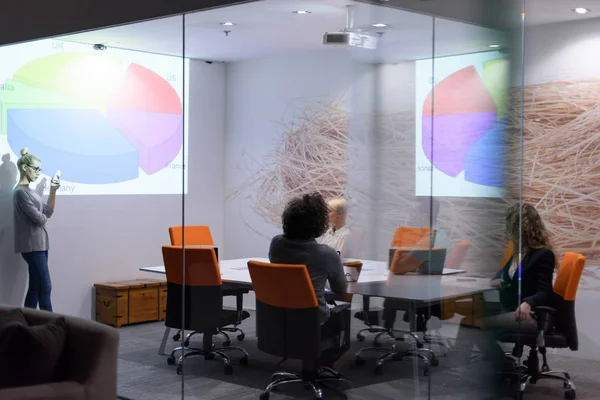 Başlangıç iş takım bir toplantıda 