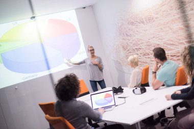 Başlangıç iş takım bir toplantıda 