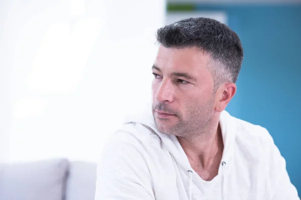 Portrait of a young man at home — Stock Photo, Image