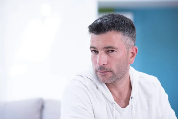 Portrait of a young man at home — Stock Photo, Image