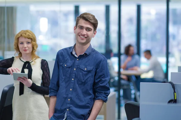 Business people preparing for meeting — Stock Photo, Image