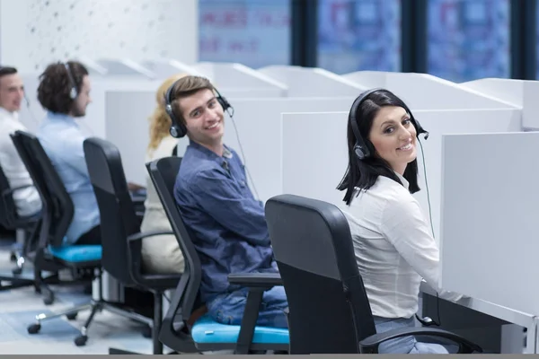 Callcenter operatörer — Stockfoto