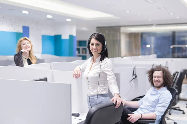 Operatori di call center — Foto Stock