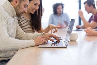 Grup genç iş adamları 