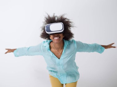 mutlu Afro-Amerikan kız