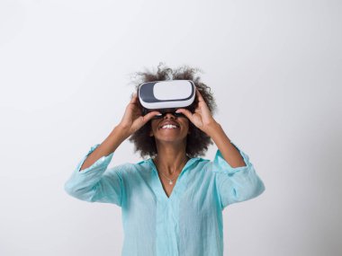 mutlu Afro-Amerikan kız