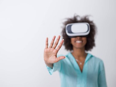 mutlu Afro-Amerikan kız