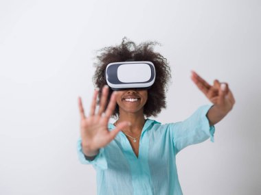 mutlu Afro-Amerikan kız