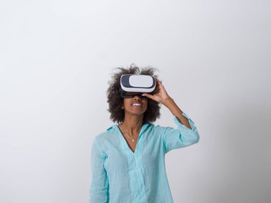 mutlu Afro-Amerikan kız