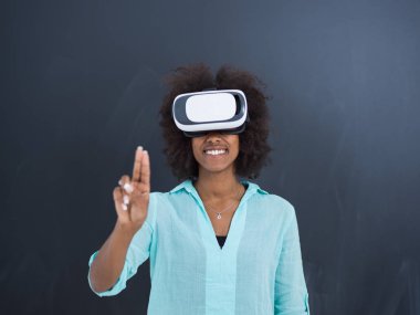 mutlu Afro-Amerikan kız