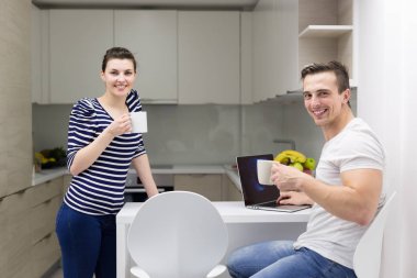 Çift zevk sabah kahvesi