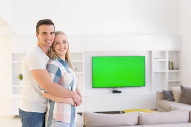  mutlu genç güzel çifte sarılma