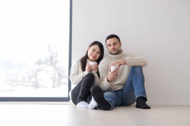 mutlu genç çok ırklı Çift 