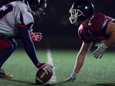 Amerikan futbol oyuncuları başlatmak hazırsınız