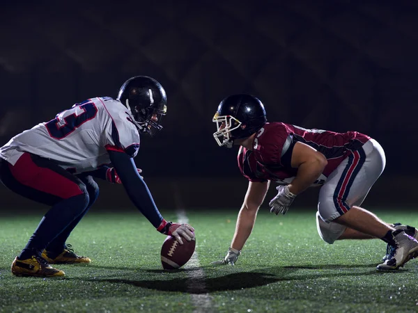 Joueurs de football américains sont prêts à commencer — Photo