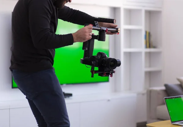 Videographer at work — Stock Photo, Image