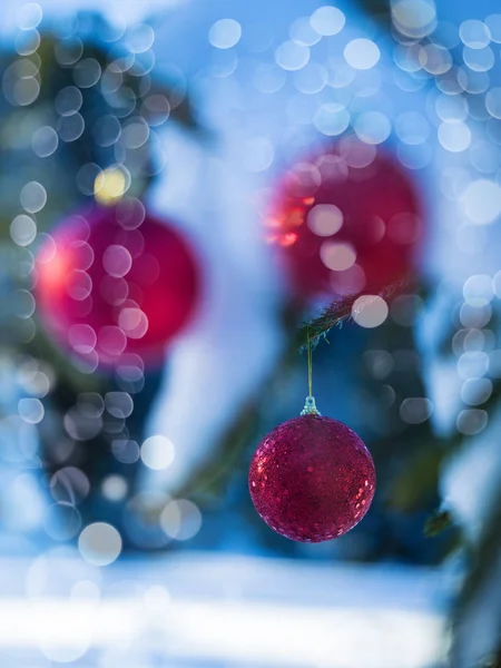 Kerstboom bal decoratie Stockfoto