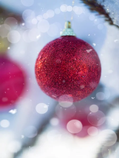 Albero di Natale decorazione palla — Foto Stock