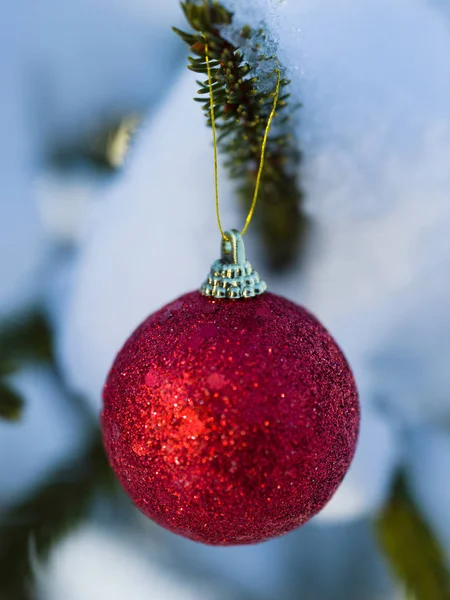 Décoration de boule arbre de Noël — Photo