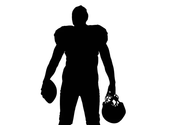 Rear view of young confident American football player — Stock Photo, Image