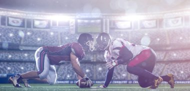 Amerikan futbol oyuncuları başlatmak hazırsınız