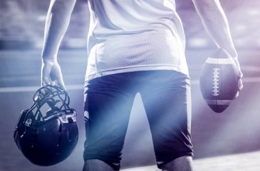 Dikiz genç emin Amerikan futbolu oyuncusu