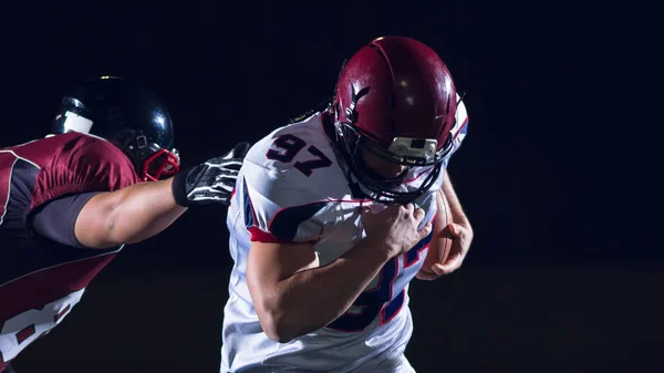 Amerikaanse voetballers in actie — Stockfoto