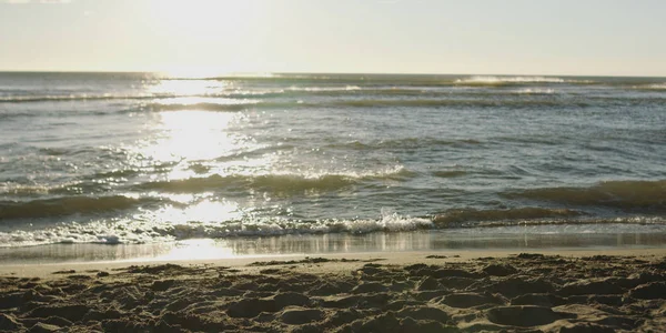 Deniz Sahili Sonbahar Günü Hiç Kimse — Stok fotoğraf