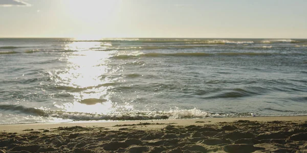 Deniz Sahili Sonbahar Günü Hiç Kimse — Stok fotoğraf