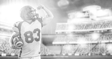 Amerikan futbolu oyuncusu kutluyor gol