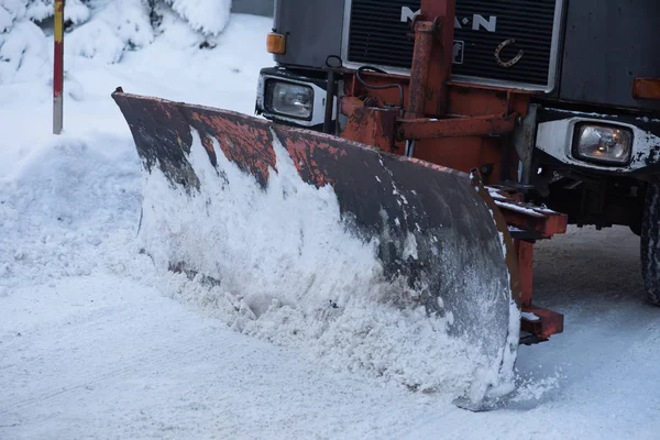 Ciężarówek śniegu — Zdjęcie stockowe