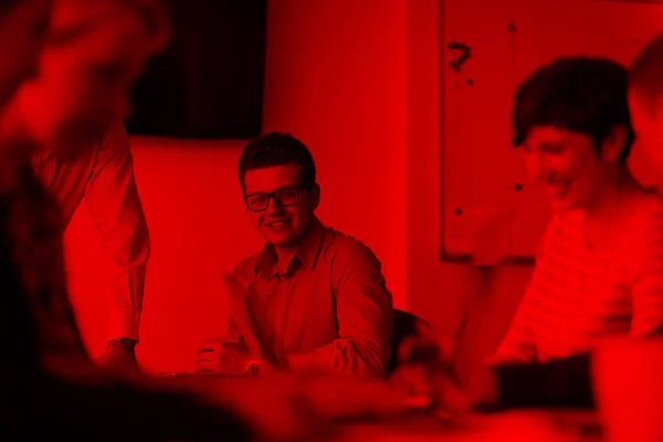 Treffen Des Business Teams Modernen Start Büro Und Besprechung Des — Stockfoto