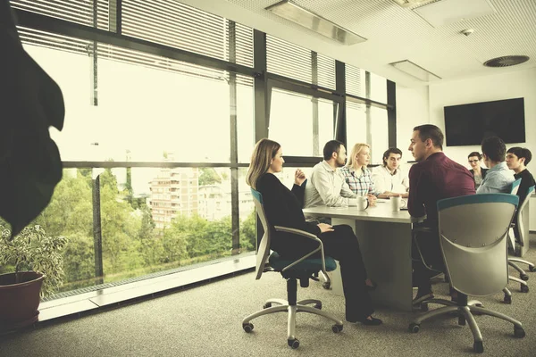 Treffen Des Business Teams Modernen Start Büro Und Besprechung Des — Stockfoto