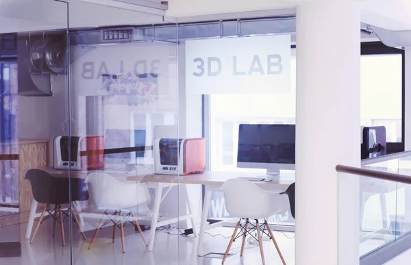 Laboratorio Nuova Aula Laboratorio Tecnologia Startup Business Arredamento Ufficio Moderno — Foto Stock