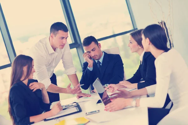 Group Happy Young Business People Meeting Office — Stock Photo, Image