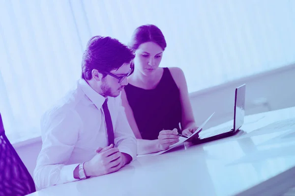 Group Happy Young Business People Meeting Office — Stock Photo, Image