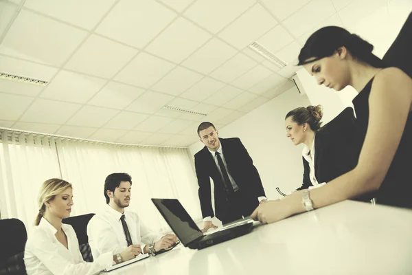 Group Happy Young Business People Meeting Office — Stock Photo, Image