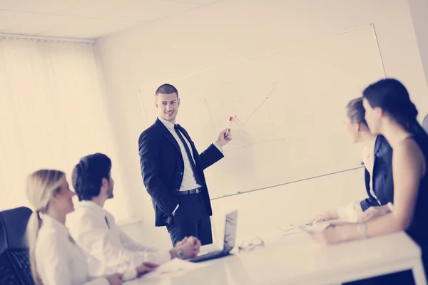 Group Happy Young Business People Meeting Office — Stock Photo, Image